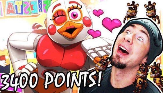 (Starting to get hard…) FNAF ULTIMATE CUSTOM NIGHT // Getting 3400 POINTS! // 4 ANIME CUTSCENES